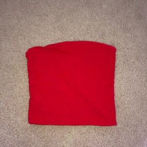 Red brandy tube top